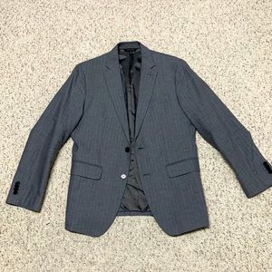 Banana republic 38S blazer, grey color with white stripes